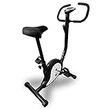 Fitness Fahrrad Heimtrainer Ergo Bike Trimmrad kompakt Cardio Ergometer (Schwarz)