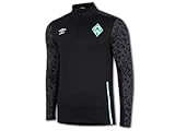 UMBRO Werder Bremen Trainingstop schwarz SVW Halfzip Top Jersey Werder Fan Shirt, Größe:3XL