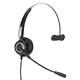 DAUERHAFT Humanized Designed H500-VA Metallschlauch Telefon-Headset Telefon-Headset für Call Center, für Service Op