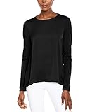 Michael Michael Kors Women's Long Sleeve T-Shirt in Black (Petite Small)