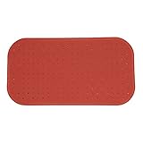 MSV Premium Duschmatte Badematte Badewannenmatte Badewanneneinlage antibakteriell rutschfest mit Saugnäpfen - Terracotta Rot - duftet nach Rosen - ca. 36 x 76 cm - waschbar bei 60° G