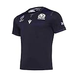 DIWEI Schottland Rugby Kleidung, 2019 WM Home Rugby T-Shirt ， Königsblau Fußball Match Training Polo Shirt XL