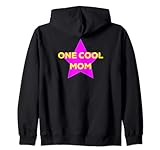 Lustige, süße Mutter mit violettem Stern und Gelb Kapuzenjack