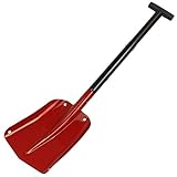 ALPIDEX Lawinenschaufel Aluminium Schneeschaufel Klappbar Leicht Stabil Kompakt, Farbe:R