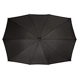 VON LILIENFELD Regenschirm Partnerschirm XL 148 cm x 99 cm Damen Herren Fiberglas 10 Stangen Sehr Stabil Maxi schw