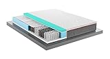 Mentor - Matratze Feder & Memory Med H3 Doppelbett, 160 x 190 cm, Greentech Med Evo Tex Disp. Medizinisch, abnehmbar, waschb