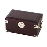 Damen Schmuckschatulle Schmuck Organizer Boxen Schmuckschatulle Redwood Doppellagige Schatzkiste mit hoher Kapazität Handschmuck Aufbewahrungsbox Ring Ohrringe Halskette Armband Aufbewahrungsbox 1102