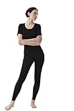 Mey Basics Serie Exquisite Damen Shirts 1/2 Arm Schwarz XXL