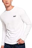 Superdry Herren O L Vintage Embroidery L/S Tee Langarmshirt, Optik-weiß, M