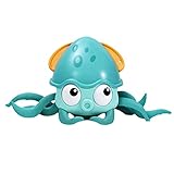 SUPYINI Octopus Badespielzeug Aufziehbares Wasserspielzeug Ozeantiere Aufziehbares Wasserspielzeug Octopus Schwimmspielzeug für Kinder Kleinkinder auf dem Badezimmer Strand Schwimmen Walking Octop