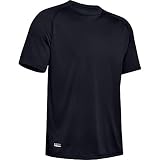 Under Armour UA TAC Tech, atmungsaktives Sportshirt, schnelltrocknendes Funktionsshirt mit loser Passform Herren, Schwarz (Black / Clear) , M