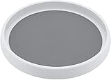 home magic Drehbares Gewürzregal Drehteller, stilvoller Gewürzständer für Pfeffer, Backzubehör und Konserven, Rundes Küchenregal aus Edelstahl für Anrichte und Küchenschrank, 25cm (M)