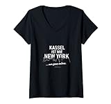 Damen Kassel ist wie New York ... nur ganz anders Kassel T-Shirt mit V