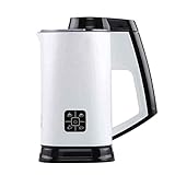 JHBNOIUKJS Milchfrucher, 260ml Elektromilastdampfer, Milchwärmer, 4-in-1-kalt- und hot-funktioneller, weicher Schaumhersteller for Cappuccino, Latte, stiller Betrieb, Non-Stick-Innenraum E