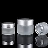 YSJJNDH Flaschenbehälter 5-100g Matt-Glas- Nachfüllbare Salbe- Flaschen leerer kosmetischer Jar-Topf-Lidschatten-Gesichtscreme-Container-Reise-Sub-Abfüllung (Color : 100g)