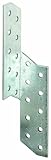 GAH-Alberts 337810 Sparren-Pfettenanker, rechts, sendzimirverzinkt, 32 x 32 x 210 mm / 25 Stück
