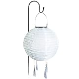 Hopeful Solarlaterne，Gartenlaterne，Mit 180cm Metallbügel，wasserdicht，Größe 30*30cm，LED Solar，Automatisch öffnen，Geeignet für Außenhöfe, Partys, Hochzeiten, Balkone und andere O