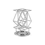 XIANGE100-SHOP Kapselhalter Kaffeekapseln Halter Edelstahl Silber Dispensing Turmständer Capsulas Pods Lager Rack Büro Home Kitchen Counter Org