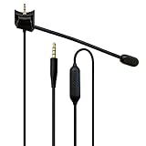 Haodasi Boom Mic Mute Kabel Kompatibel mit Bose QuietComfort 35(QC35)/QuietComfort 35 II(QC35 II) Kopfhörer, 3.5MM auf 2.5MM Steck