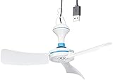 PEARL USB Ventilator: Mobiler USB-Deckenventilator mit Aufhänger, Ø 42 cm, 5 W, 300 U/Min. (Ventilator mobil)