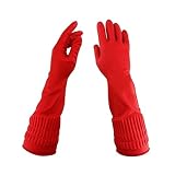 XMYINGWEI Spülhandschuhe Latex Geschirrspülung Wäschereihandschuhe Haushaltsreinigung Durable Haushalt wasserdichte Gummi-Geräte Gummi Küchenhandschuhe (Color : M)