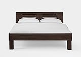 Massivholzbett Marlon m Kopfteil Buche wenge lackiert verschied. Größen DICO massives Holzbett Doppel- und Komfortbett Einzelbett Schlafzimmerbett Größe 180 x 200