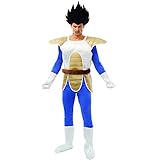 Krause & Sohn Vegeta Kostüm Dragonball Z deluxe für Herren inkl. Perücke Gr. S-L Anime Fasching (Large)