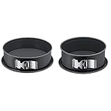 Kaiser La Forme Plus Springform 26 cm rund, Flachboden, runde Backform, Emailleboden & Plus Springform 20 cm rund, Flachboden, runde Backform, SafeClick-Verschluss, Emailleb