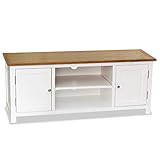 Catherinol TV-Schrank, TV Board, TV Lowboard, Fernsehtisch, Fernsehschrank, TV Tisch, TV Regal, TV-möbel & Phonomöbel, TV Bank, TV Sideboard, 120x35x48 cm Massivholz E