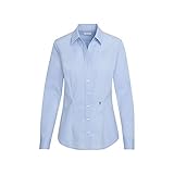 Seidensticker Damen Bügelfreie, taillierte Hemdbluse für eine Feminine Silhouette und optimalen Tragekomfort – Langarm – 100% Baumwolle Bluse, Hellblau, 40