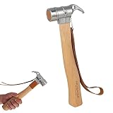 Shichangda Zelthammer Hammer | Zelthammer aus Stahl,Edelstahlhammer mit Abzieher, Vordachhämmer für Zeltstände, Bodennägel, Anti-Drop-S
