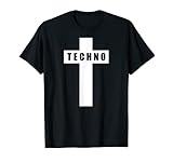 Techno Kreuz Techno EDM Hardstyle - Dark Techno, Minimal T-S