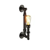 QMJHHW Bauernhaus Kronleuchter Eisen Wasserpfeife Wandleuchte Wandleuchte Wandleuchten Leuchte Wandleuchten, Nordic Retro American Country European Retro Industrial W
