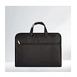 fhda Canvas-Aktentasche, 14-Zoll-Laptop-Tasche, mehrschichtige Multi-Layer-verdickte graue Männer-Büro-Tasche, geeignetes Business-Büro Lagerung (Color : Black, Größe : 14 inch)