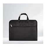 fhda Canvas-Aktentasche, 14-Zoll-Laptop-Tasche, mehrschichtige Multi-Layer-verdickte graue Männer-Büro-Tasche, geeignetes Business-Büro Lagerung (Color : Black, Größe : 14 inch)