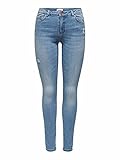 ONLY Damen ONLWAUW Life MID SK Dest BJ759 NOOS Jeans, Light Medium Blue Denim, M/32