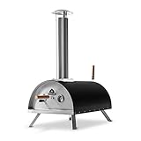 BURNHARD Pizzaofen Outdoor Nero - inkl. Pizzaschieber und Pizzastein – hochwertiger Premium Pizza H