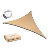 PENGFEI Sonnensegel Sichtschutznetz, Draussen Regenfest Dreieck Markise Überdachung Gittergewebe Netz Abdeckung, 90% UV-beständig Sonnencreme Schattenstoff Zum G
