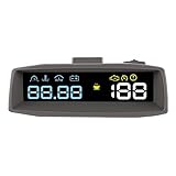ZWXC Neueste HD Geschwindigkeit digitaler Projektor OBD. Computer KM/H Fahren MPH. Overteed Warning Windshield Projector Alarmanlage U