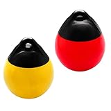 Hochwertiger 2 Stück Marine Boot Fender PVC Bumper Dock Shield Schutz Kompatibel mit Yacht, Schlauchboot, Schnellboot, M
