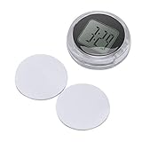 ONEVER Motorraduhr Uhr wasserdicht Universal Mini Stick-On Motorrad Digitaluhr Dia. 1,1'