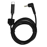 fasient1 Laptop Ladekabel, USB C auf 4,0 Mm Ladekabel PD auf DC Kabeladapter, Typ C Stecker auf 4,0 X 1,7 Mm Rechtwinklig, Laptop Netzteil 3A 65W Schnellladeleitung, mit Kabelb