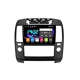 QWEAS Autoradio kompatibel mit NIS-san Navara 2004-2010 Radio Navigation Android 10.0 DSP Carplay IPS Touchscreen Mirrorlink BT 4G WiFi SWC mit Review-Kamera (8 core 4G+WiFi 6G+128G)