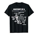 Anatomie eines Border Collie Cute Dogs Lustiger Welpenhund T-S