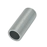 3x Gewinderohr M16x1 L. 40mm ISO-Feingewinde 13-5 verzinkt Anschlussrohr Stahlrohr mit Rohr-Gew