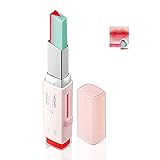 Tsikuxm Koreanische Lippenstifte V-Schneiden von zweifarbigen Bonbongeschmackswürdigkeit seidig feuchtigkeitsnahrhafte Lippenstifte Balsam Kosmetik