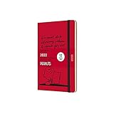 Moleskine Peanuts 12 Monate Wochenkalender, Wochenplaner 2022 in limitierter Sonderausgabe Charlie Brown, fester Einband, Format Groβ 13 x 21 cm, 144 S