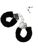 Sonnenscheinschuhe® Liebeshandschellen Plüsch Handschellen schwarz Scherzartikel Erotik H