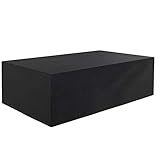 BEDSETS Gartenmöbel Abdeckung, Abdeckplane Für Gartenmöbel, Wasserdicht, Winddicht, UV-Beständiges Möbelabdeckung, Premium 420D Oxford Schutzhülle Abdeckhaube (213x132x74cm)
