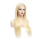 XIANXIAN TXHshop Spitze Front Perücke Gerade Menschliches Haar Perücken 30 Zoll Spitze Vordere Perücke HD Spitze Frontal Perücke 150 Spitze Perücke Blonde Spitze Front Perücke M